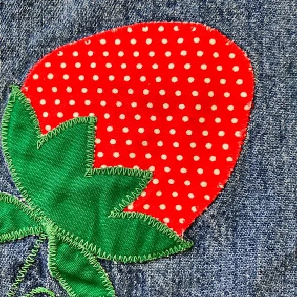 Vintage Ely Glad Rags denim wrap skirt SZ 8 1970's, boho cottagecore retro - Picture 3 of 5